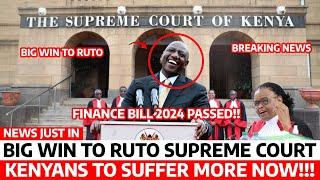 Breaking News‼️BIG WIN to RUTO as SUPREME COURT allows RUTO to USE the FINANCE BILL 2024 on TAXES