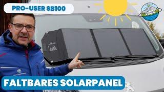 Faltpanel Pro-User SB100 - mobiles und faltbares Solarpanel für Reisemobil, Wohnmobil oder Outdoor