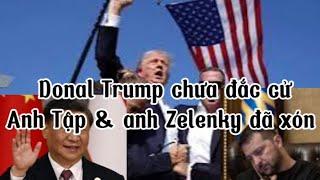 Donal Trump chưa đắc cử anh Tập & anh Zelenky đã xón