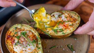 Recette de l'avocat grillé à l'oeuf, super bon et surprenant... au four ou au airfryer