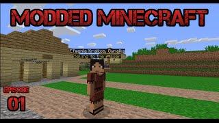 Modded Minecraft Ep1 The Two Villages