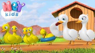 Száz liba egy sorba | Népdalok gyerekeknek | HeyKids - Gyerekdalok és mondókák