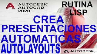 AutoCAD Layout automáticas Presentaciones automáticas