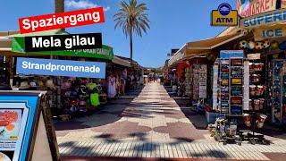 Spaziergang Strandpromenade an den Dünen am Playa del Ingles