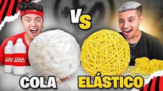 BOLA DE COLA vs BOLA DE ELÁSTICO GIGANTE! - Desafio