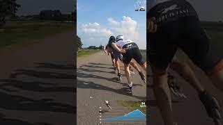 Team Powerslide sprinting! Bart Swings, Jason Suttels and Felix Rijhnen 50km/h+