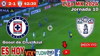 Cruz Azul vs. Pachuca en vivo, donde ver, a que hora juega Cruz Azul vs. Pachuca Liga MX 2024