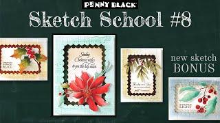 BONUS SKETCH with our Layered Frames Die  | Sketch School #8 | Mass Produce Handmade Christmas Cards