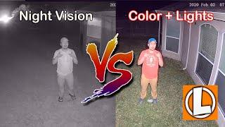 Night Vision vs Night Color Recording with Lights - Which is Better?