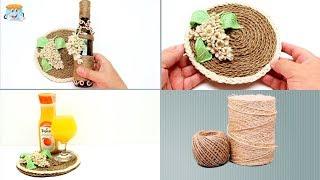 Handcraft Creative Ideas from Jute and Cardboard