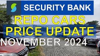 Security Bank Repo Cars Repossessed Cars November 2024 Update Year Model 2024,2023,2022 and below