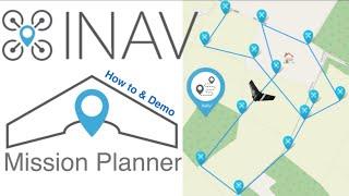 iNav Mission Control for Fixed Wing ️ How to and Demo Autonomous Waypoint Mission 