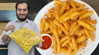 Besan wali Chips at Home - Crispy Aloo Fries Make and Freeze - Frozem Potato Fries