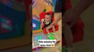 baby enjoying the space chair #azlanvlogs #funland