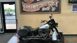 2024 Harley-Davidson Softail Heritage Classic 114 in Atlas Silver Metallic with Black Trim-FLHCS