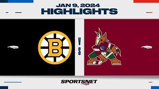 NHL Highlights | Bruins vs. Coyotes - January 9, 2024