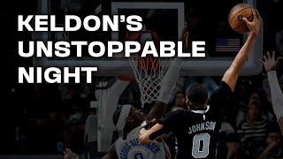 Keldon Johnson GOES OFF Against OKC Thunder!