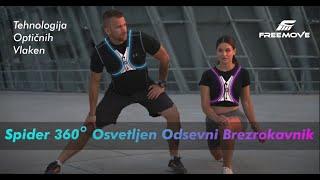 FREEMOVE Spider 360° osvetljen odsevni brezrokavnik - promo