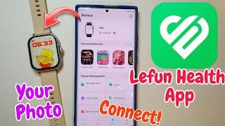 lefun health app connect to phone | lefun app | lefun health app me apni photo kaise lagaya | lefun