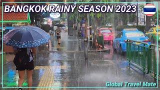 Bangkok Rainy Season Walk Heavy Rain Today