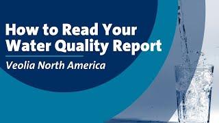 How to Read Your Water Quality Report