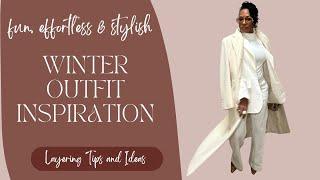 STYLING THRIFTED PIECES: Monochrome looks #winterfashion