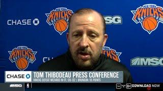 "He is the best player in NBA" - Tom Thibodeau on Brunson's 55-pts performance in win over Wizards