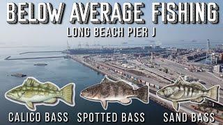 Long Beach Fishing Pier J | Caught 14 Fish | Calico Bass, Spotted Bass & Sand Bass | Queen Mary