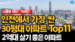 인천에서 가장 싼 30평대 가성비 아파트 순위 [2억대 추천 아파트] [나홀로 제외]