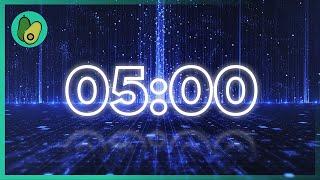 5 Minute Countdown Timer -  Inspiring, Electronic Music (EDM)  (4K UHD)