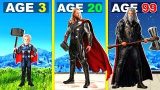 Surviving 99 YEARS As THOR In GTA 5 ...