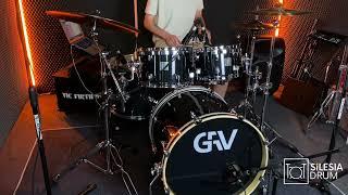 GRV Square Rock Drum Set (BK) + Cymbals Set B20