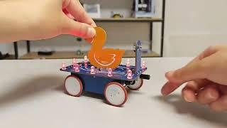 ICStation Magnetic Duck Car DIY Kit #soldering #stem #physicsfun #giftideas #creativegadgets