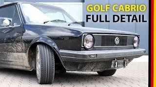 VW Golf I Cabrio First Full Detail in 36 Years