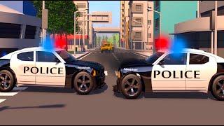 Police Car Cartoons for children. 60 Minutes.  Police for kids. Trucks Cartoons for children.