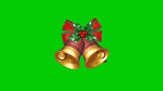 FREE DOWNLOAD Christmas Bells Ring Green Screen| Chroma Key