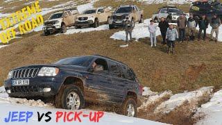 Jeep Cherokee 4.7 vs MercedesMitsubishi Vw Amarok Nissan NavaraOFF ROAD  TURKIYE