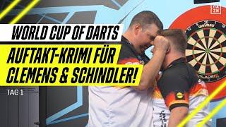 Knappe Matches und brutale Finishes zum Auftakt: Tag 1 | World Cup of Darts | DAZN Highlights