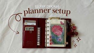 filofax pocket planner setup  pages, trackers, & decor ᝰ ݁₊ ⊹