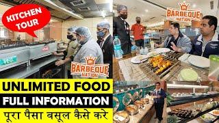 Barbeque Nation Unlimited Buffet Lunch Dinner !  Unlimited Food in Delhi ! Indian Food Vlogs