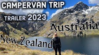 Australia, New Zealand campervan trip 2023 4k - trailer