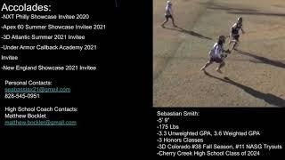 Sebastian Smith Class of 2024   Winter 2020-2021 Lacrosse Highlights