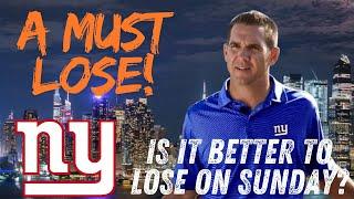 A Must LOSE Game For The New York Giants On Sunday