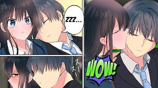 [Manga dub] The girl who always sits next to me, one day I sleep and she kissed me!?[RomCom]