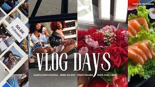 VLOG DAYS: papo pretinhas, almoçando sozinha, vision board em quadro, mimos do boy, date com a best