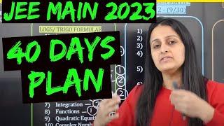 JEE MAIN 2023: HOW TO PREPARE IN THE NEXT 40 DAYS STRATEGY in 5 mins |Seedhi baat | Neha Agrawal