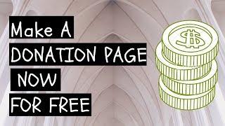 How To Make Donation Page For Free