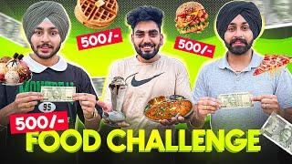 TRYING STREET FOOD WITH 500-500₹ FOR 10000₹ - HARSH VS PRABH FOOD CHALLENGE