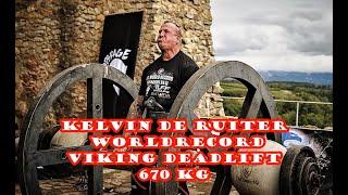 Kelvin de Ruiter WORLDRECORD VIKING DEADLIFT 670 KG” in Germany.