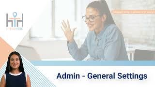 Admin - General Settings